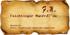 Feichtinger Manfréda névjegykártya